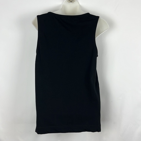 Kate Spade Black Sleeveless Bow & Keyhole Front Shirt Top Size M - Picture 5 of 6